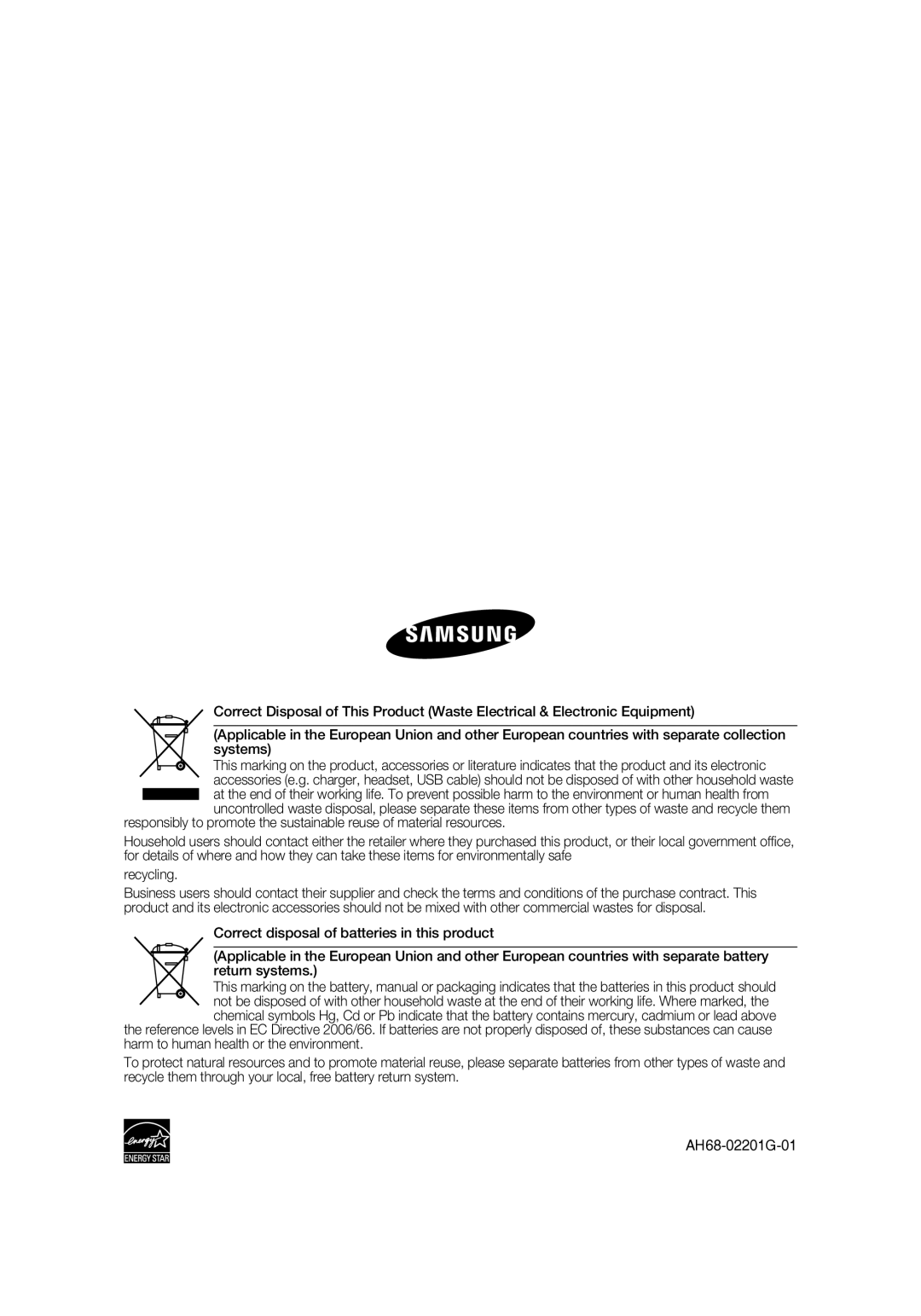 Samsung RTS-HE20T/XEF manual 