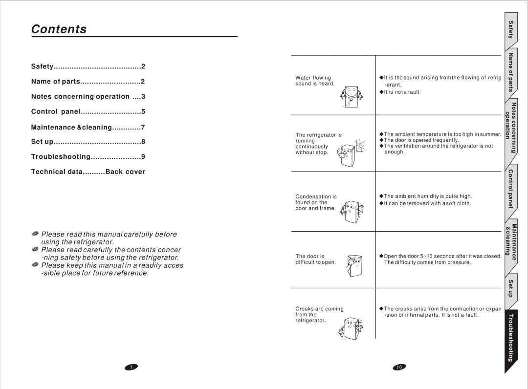 Samsung RW13EBBB instruction manual Contents 