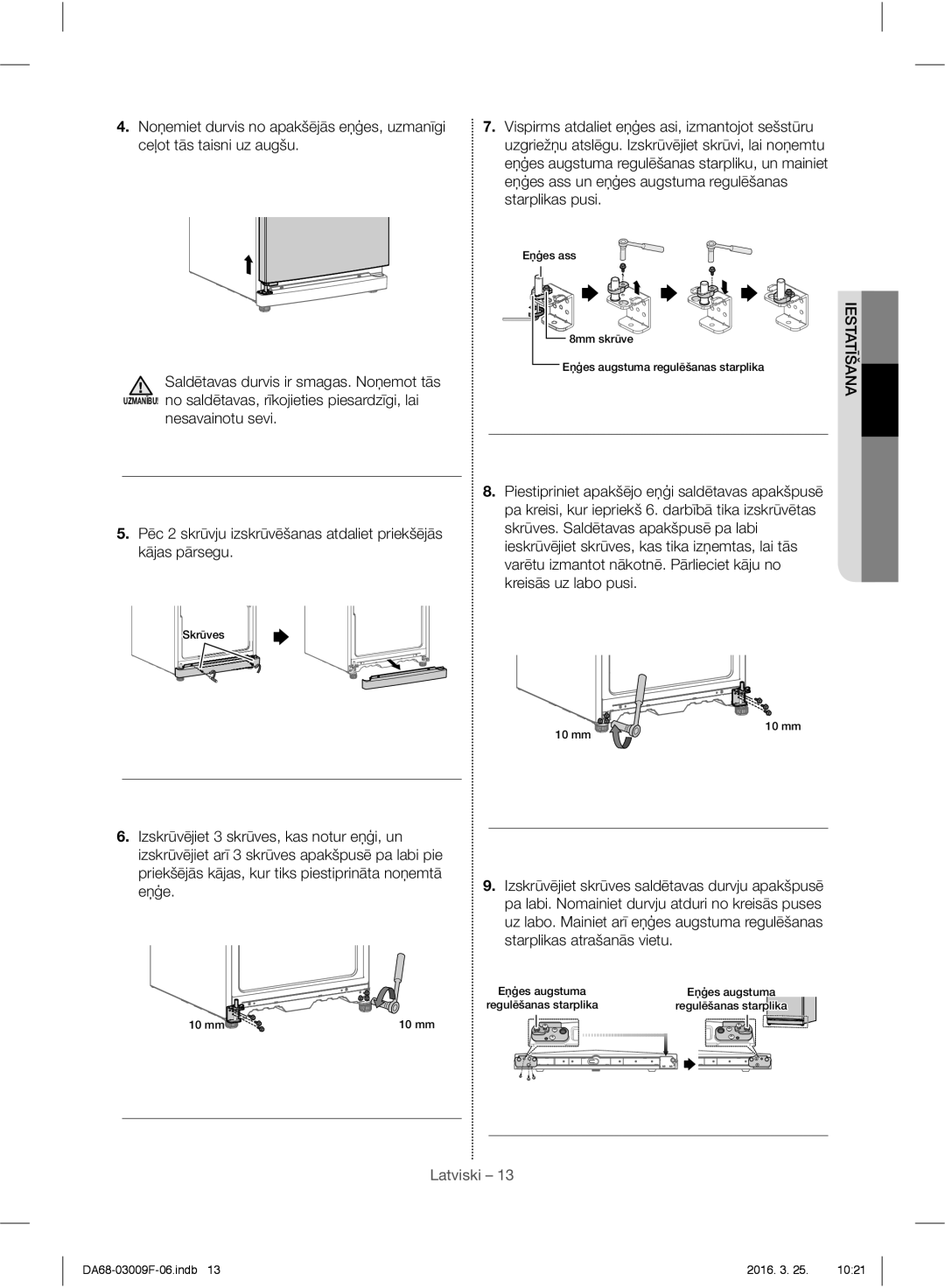 Samsung RZ28H6165SS/WS, RZ28H6165SS/EO, RZ28H6150SS/EO, RZ28H6050SS/EO manual Latviski 