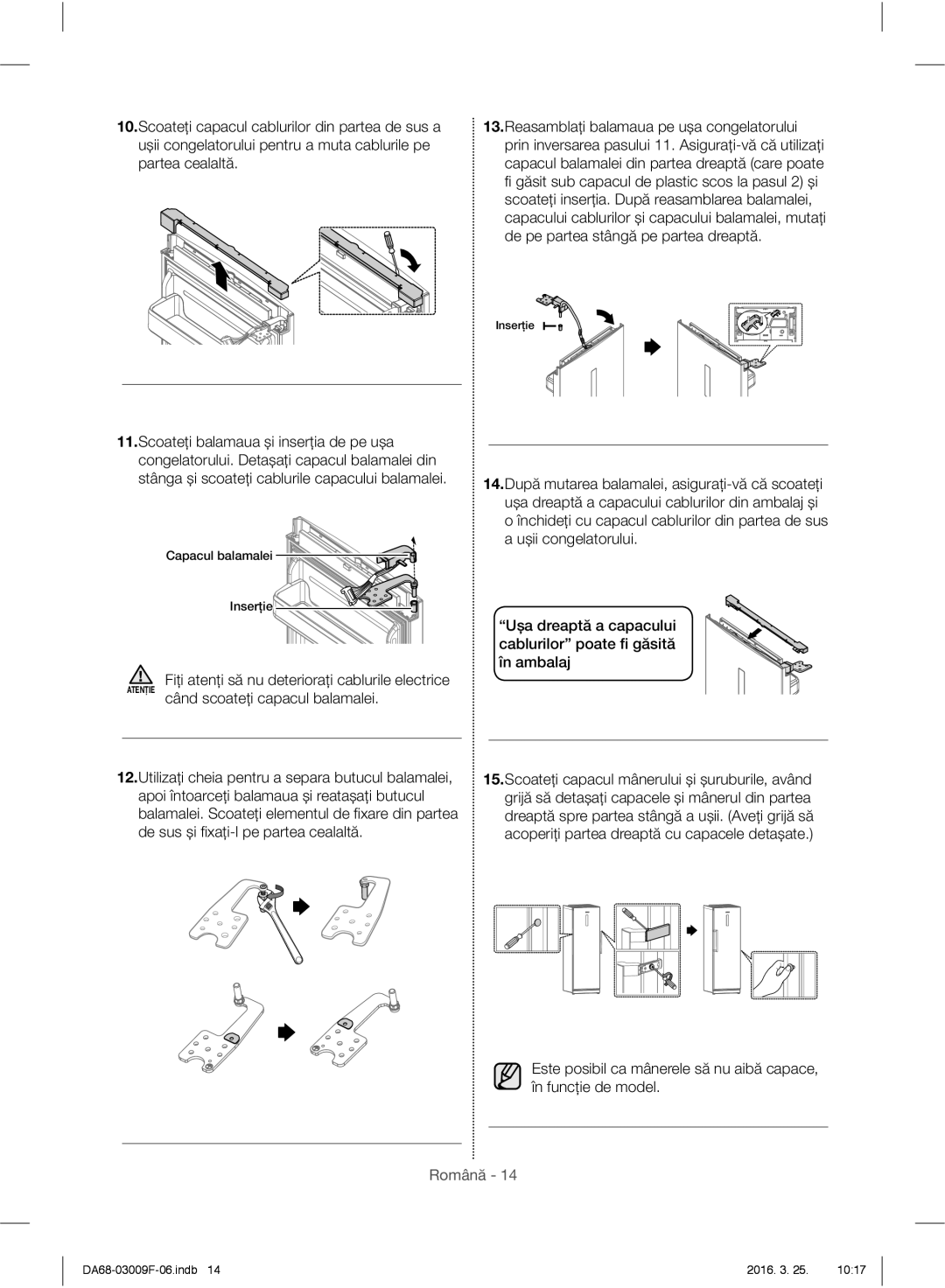 Samsung RZ28H6150SS/EO, RZ28H6165SS/EO, RZ28H6165SS/WS, RZ28H6050SS/EO manual Inserţie 