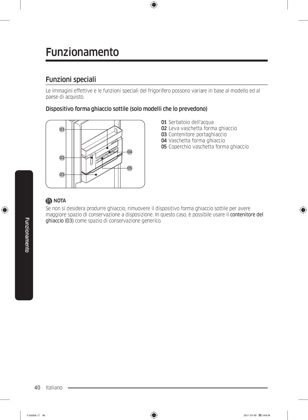 Samsung RZ32M7135S9/ES, RZ32M71207F/ML manual Funzioni speciali 