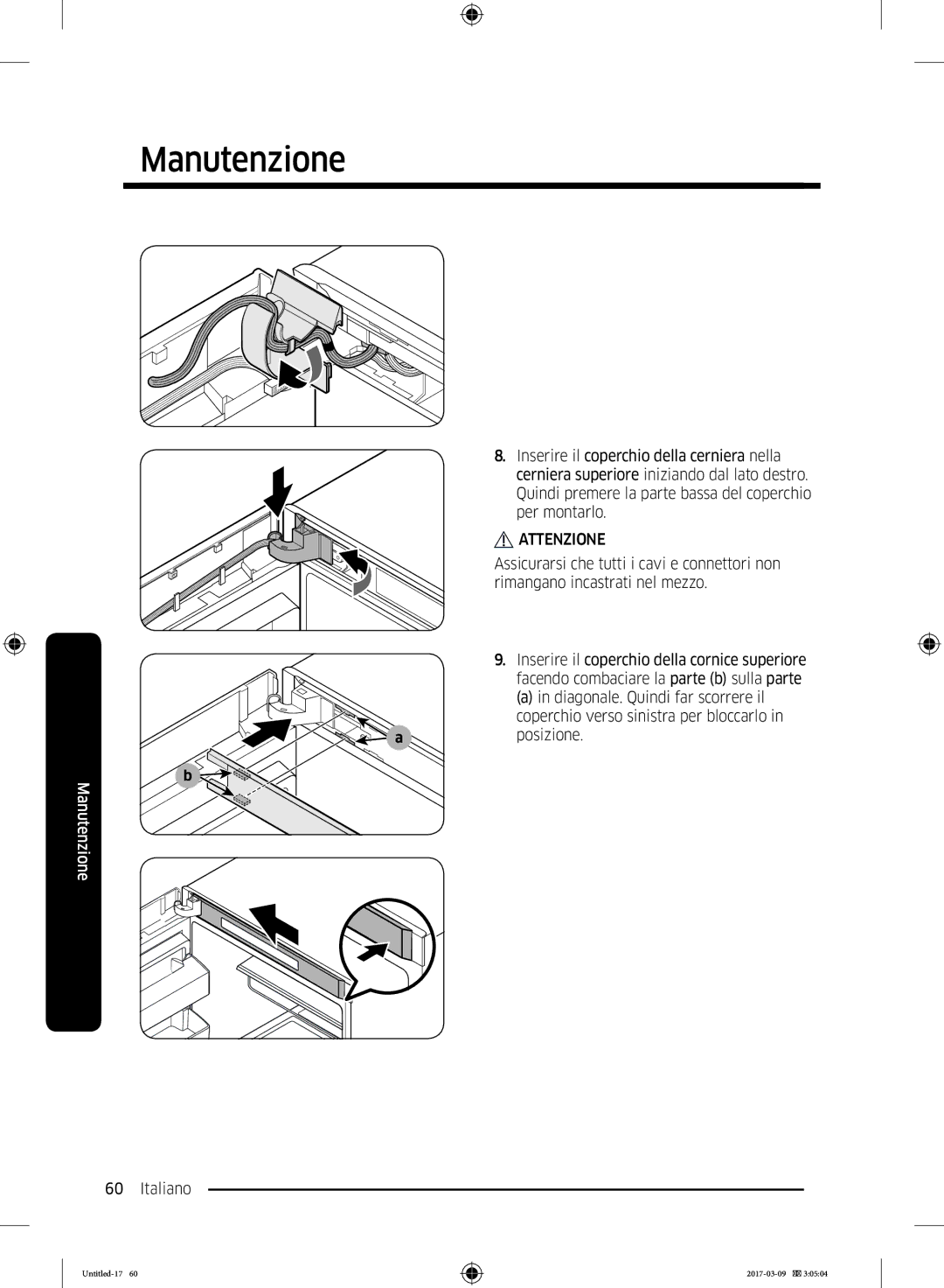 Samsung RZ32M7135S9/ES, RZ32M71207F/ML manual Manutenzione 