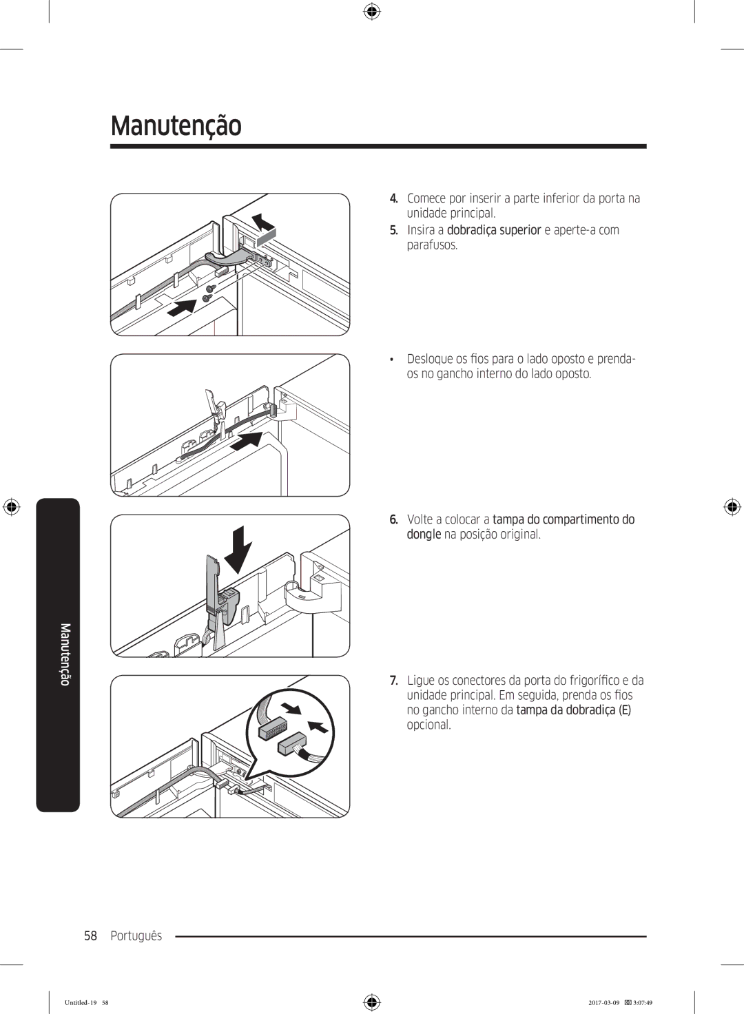 Samsung RZ32M7135S9/ES, RZ32M71207F/ML manual Manutenção 