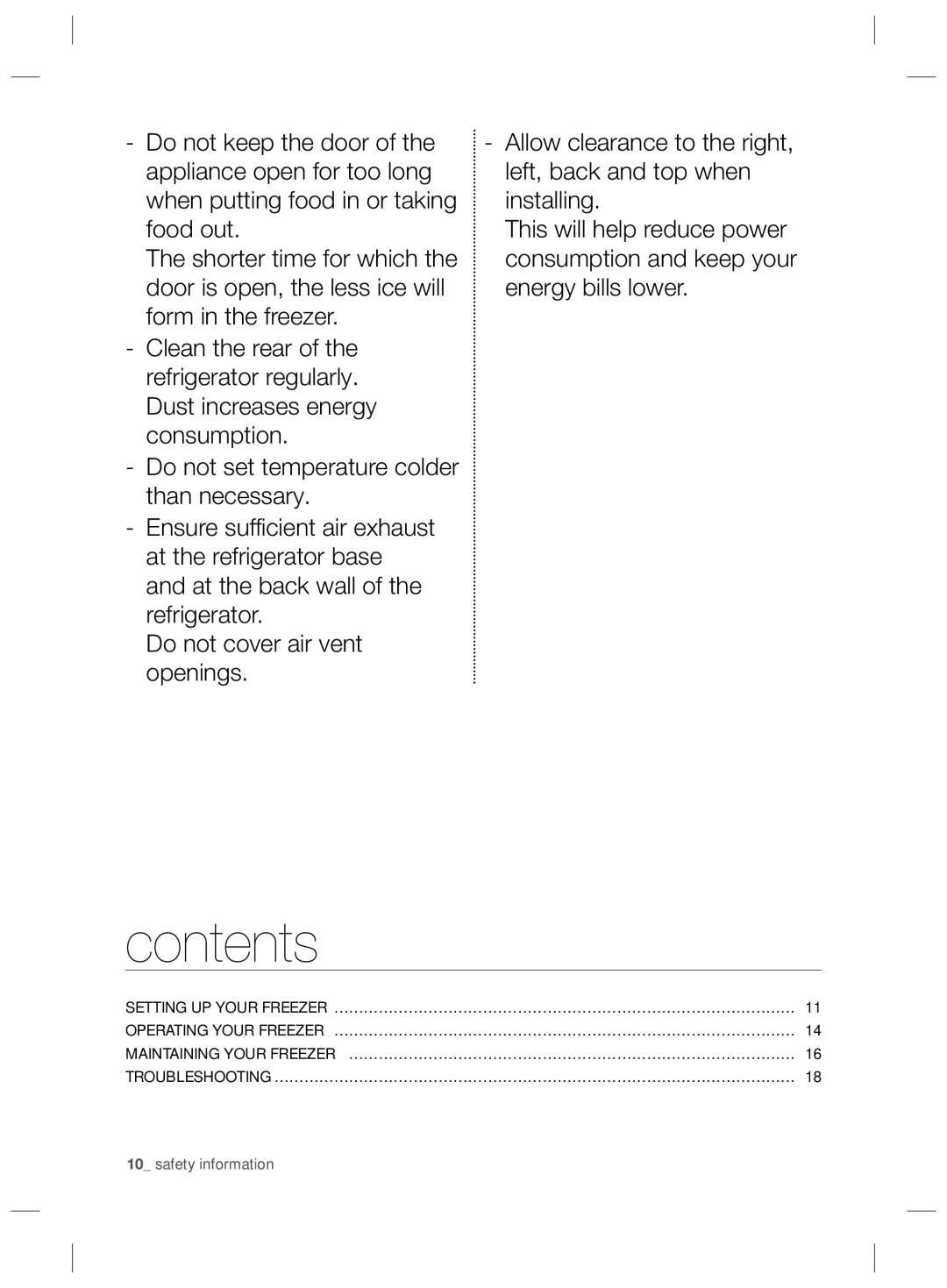 Samsung RZ80EEIS1/XEO, RZ80FHIS1/XEO manual Contents 