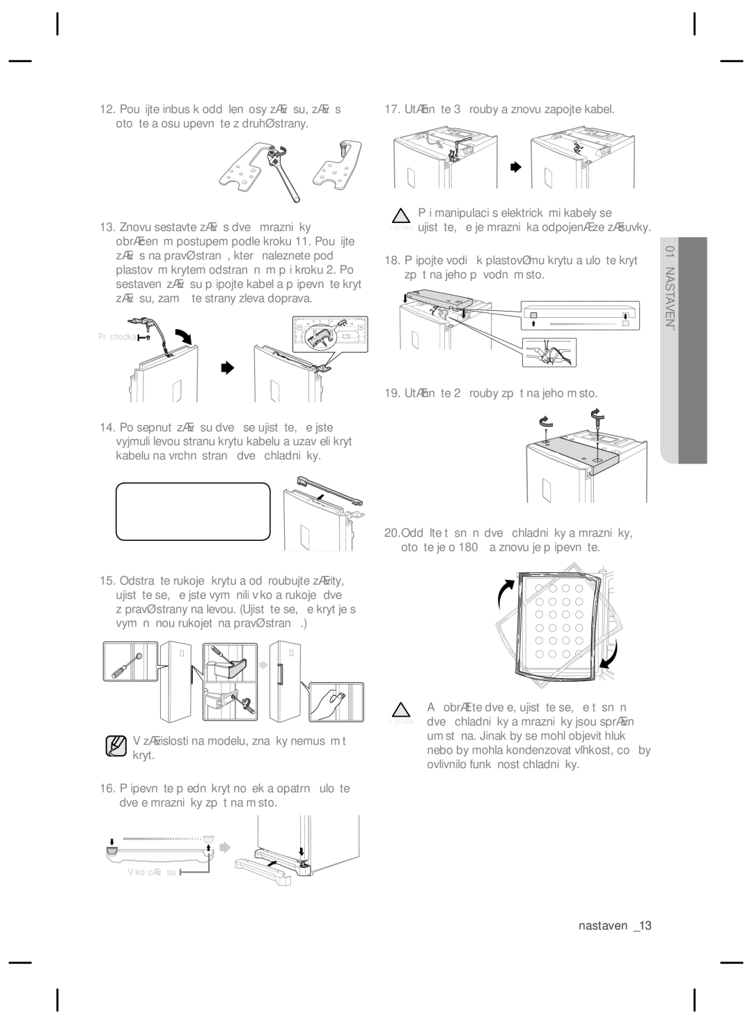 Samsung RZ80FHIS1/XEO, RZ80EEIS1/XEO manual Nastavení 