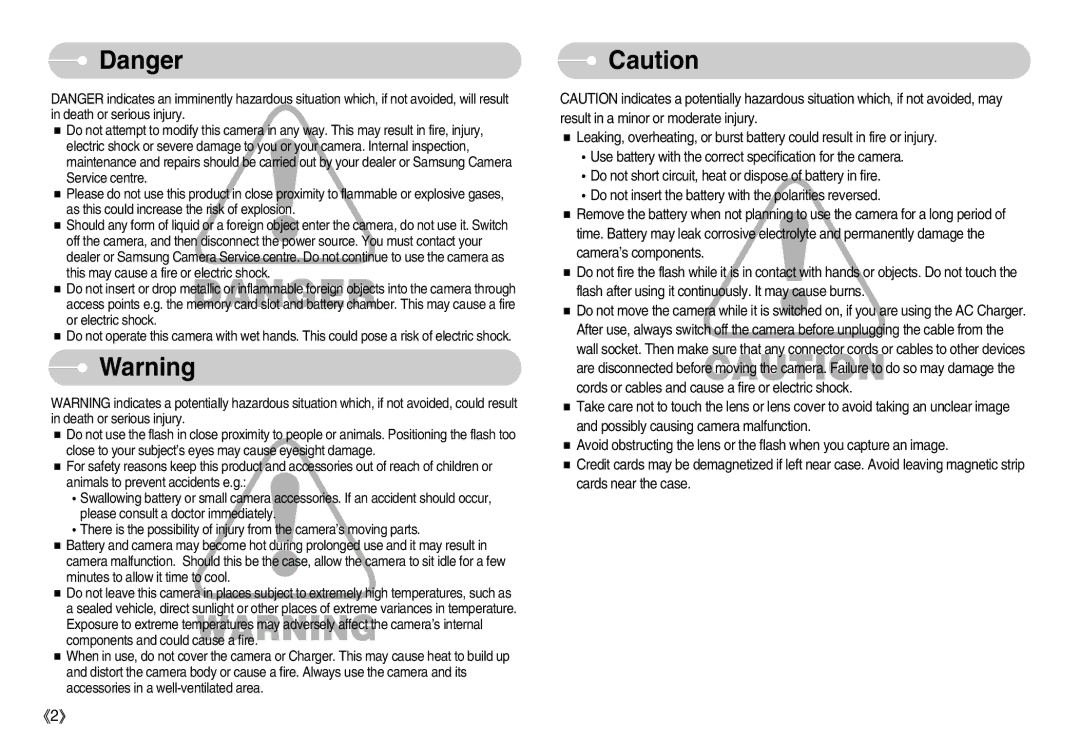 Samsung S1000 user manual 