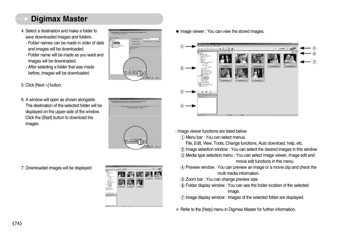 Samsung S1000 user manual Digimax Master 