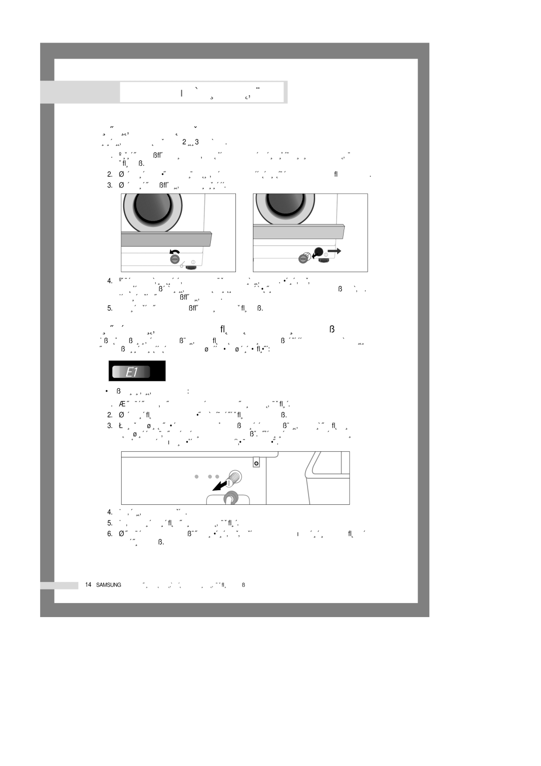 Samsung S6093GW/YLP manual ÌıÓ‰ Á‡ ÒÚË‡Î¸ÌÓÈ, ÓËÒÚÍ‡ ÙËÎ¸Ú‡ ‰Îﬂ ÏÛÒÓ‡, ÓËÒÚÍ‡ ÒÂÚ˜‡ÚÓ„Ó ÙËÎ¸Ú‡ ¯Î‡Ì„‡ ‰Îﬂ ÔÓ‰‡˜Ë ‚Ó‰˚ 