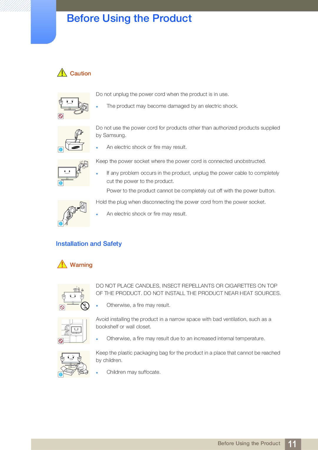 Samsung S19C200NY user manual Installation and Safety 