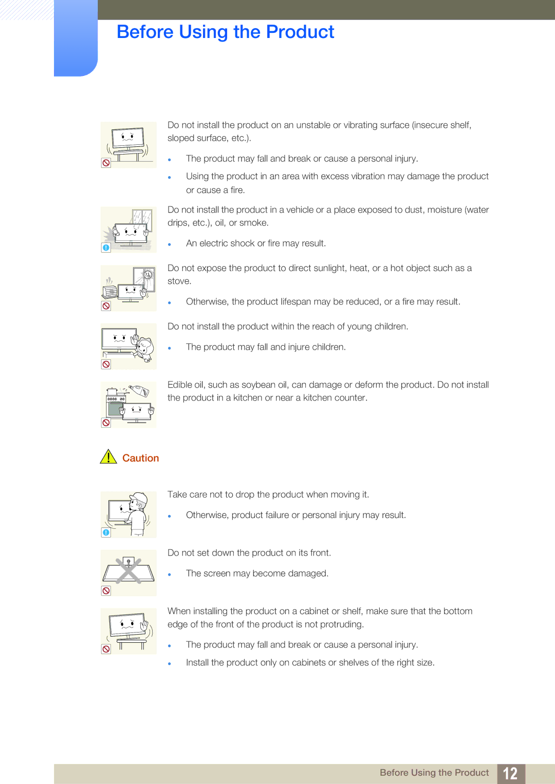 Samsung S19C200NY user manual Before Using the Product 