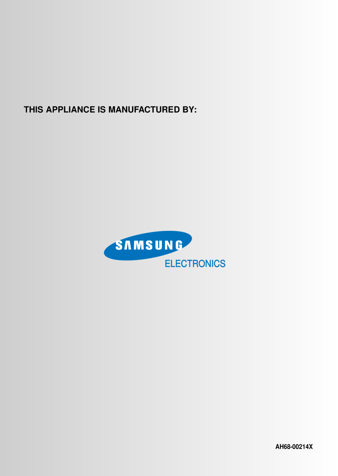 Samsung S2000RH/NSI, S2000RH/XEG, S2000RH/ELS manual Electronics 