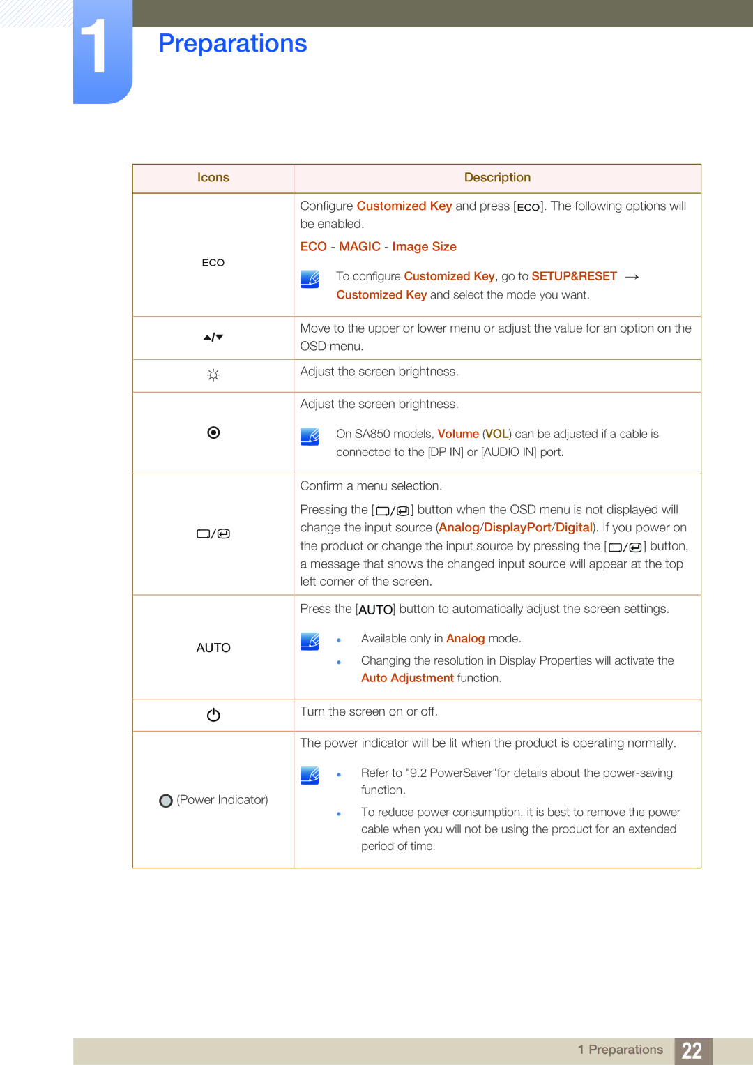 Samsung S22C650D, S22A650D, S27A650D, S24A850DW, S24A650D, S19A450BR user manual Auto 