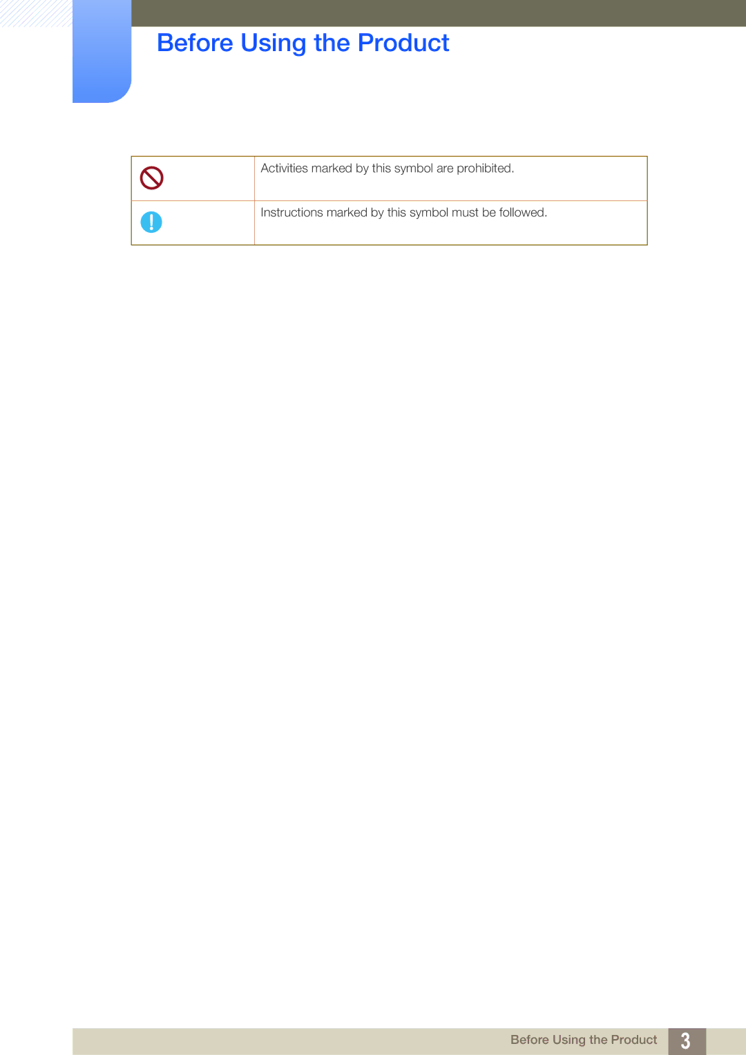 Samsung S24A650D, S22A650D, S27A650D, S24A850DW, S22C650D, S19A450BR user manual Before Using the Product 