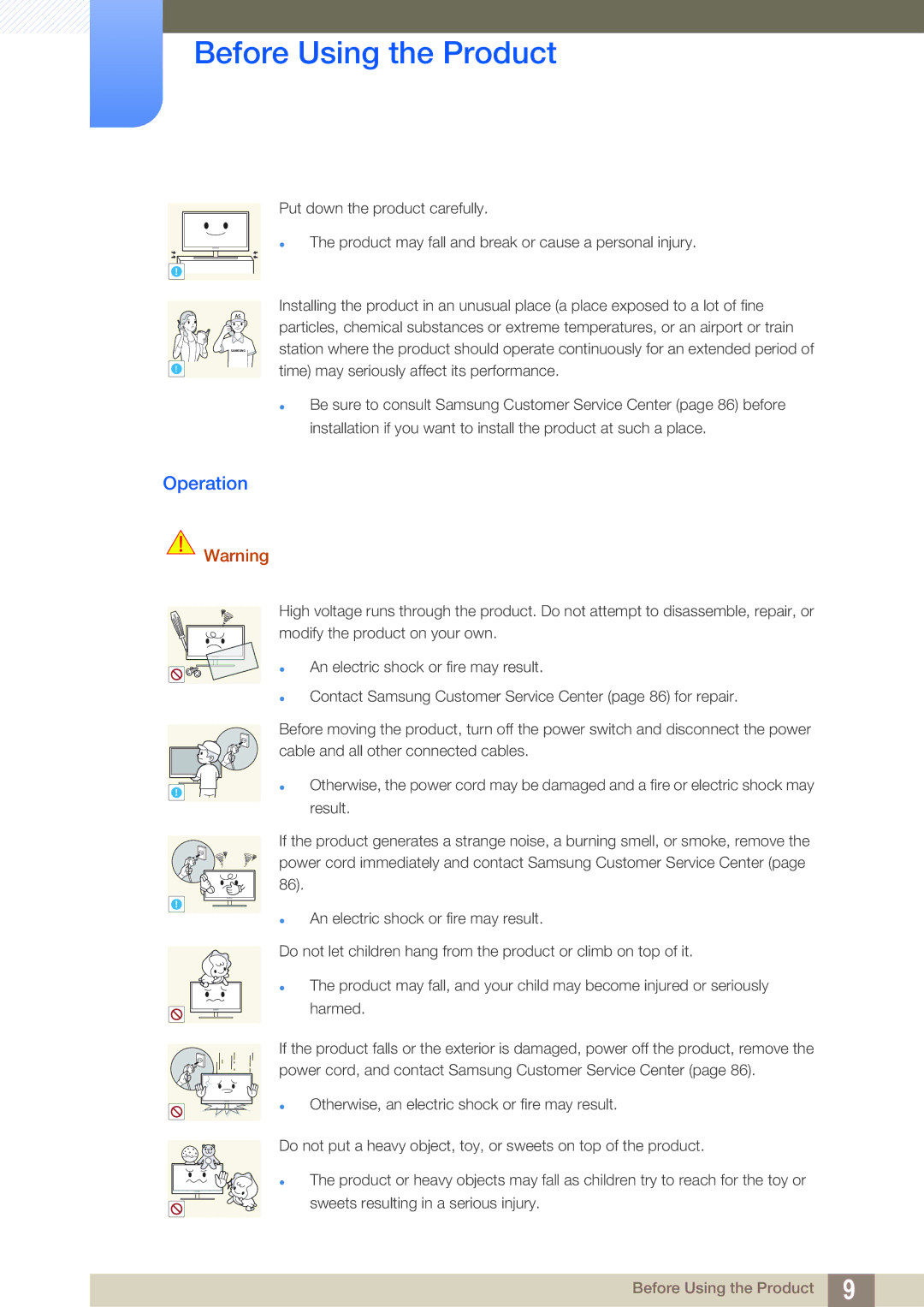 Samsung S24A650D, S22A650D, S27A650D, S24A850DW, S22C650D, S19A450BR user manual Operation 