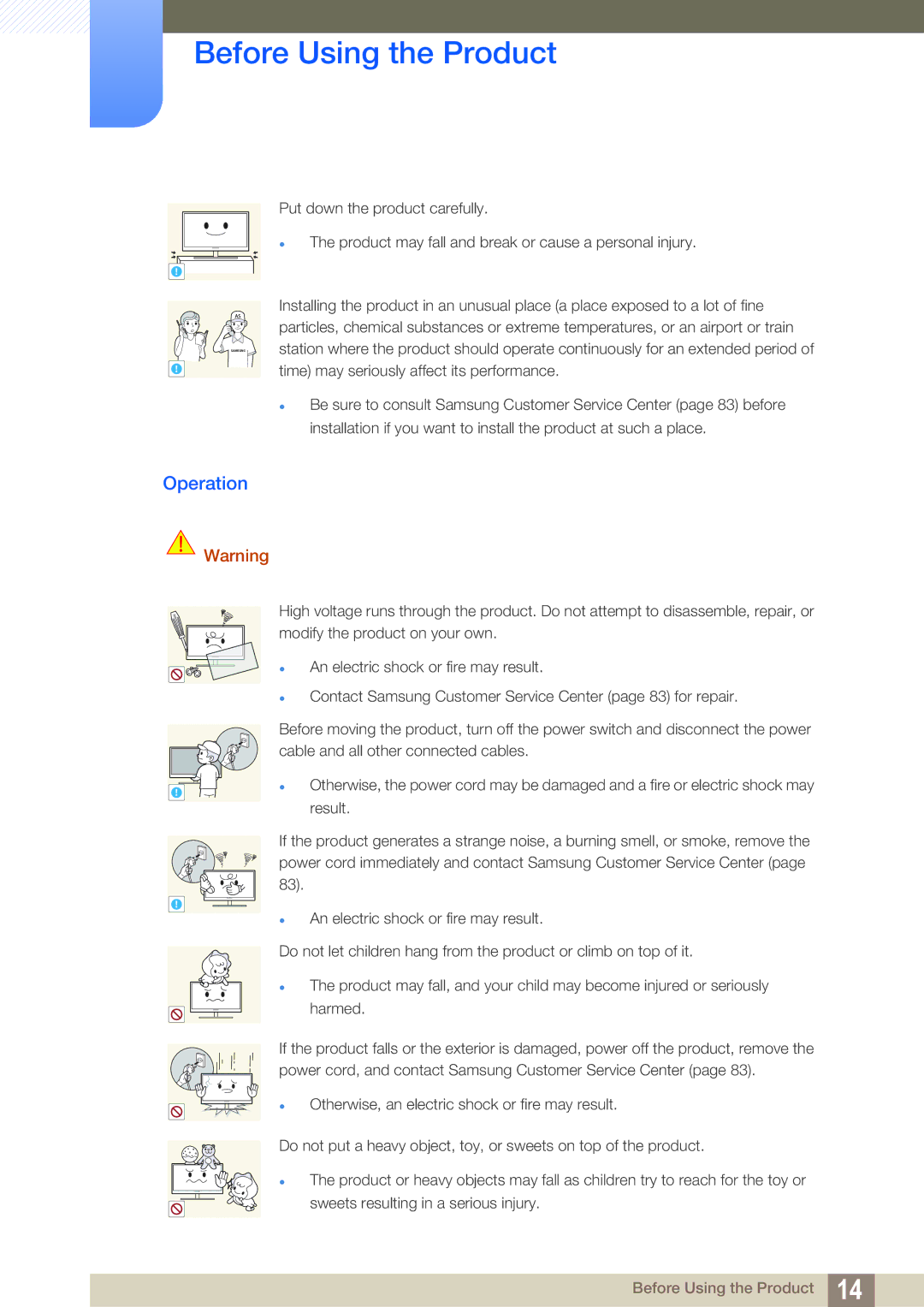 Samsung S22B150N, S22C150N user manual Operation 