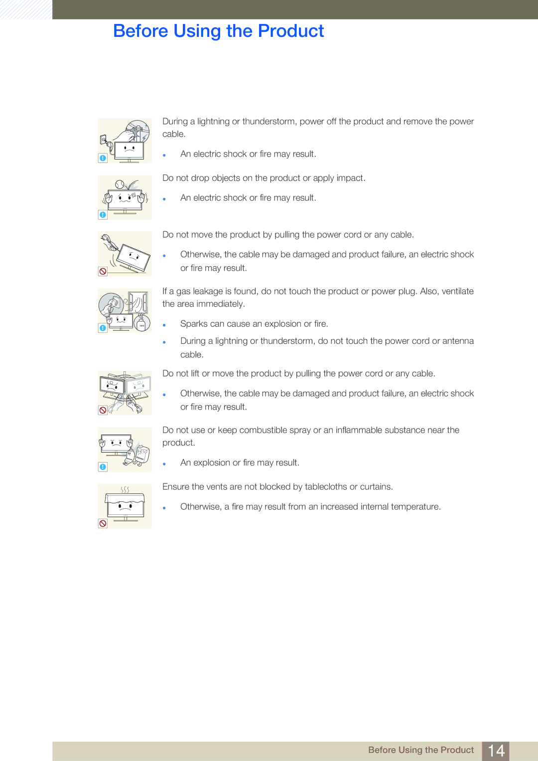 Samsung S22C450B user manual Gas 