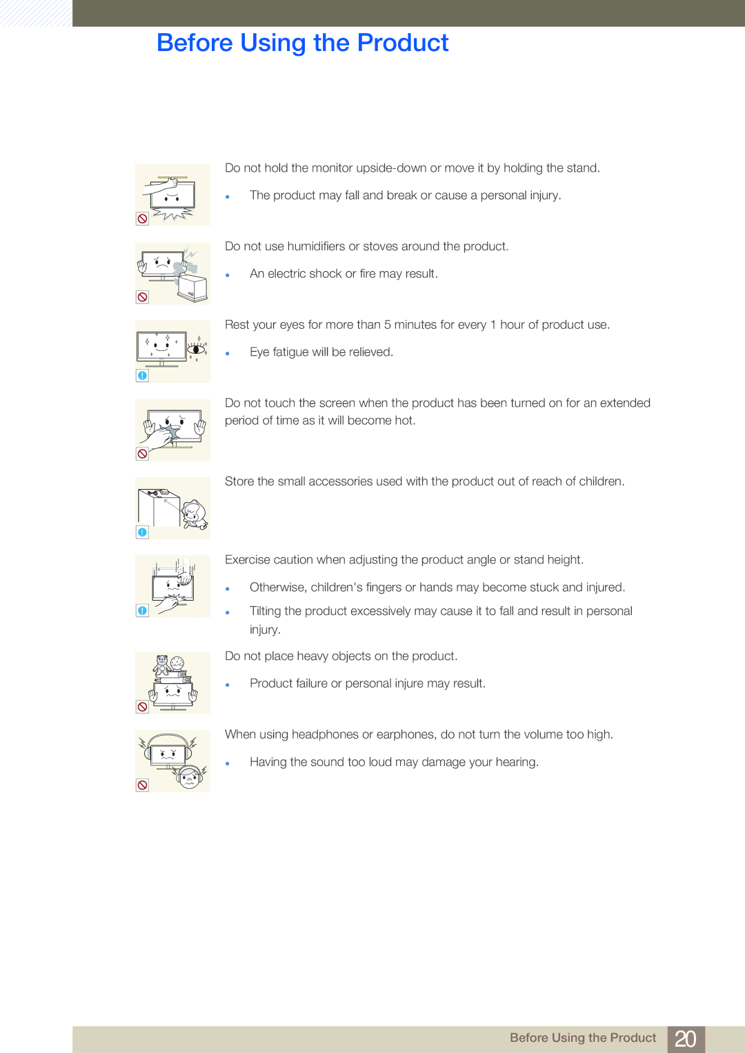 Samsung S24C350HL, S22C350H user manual Before Using the Product 