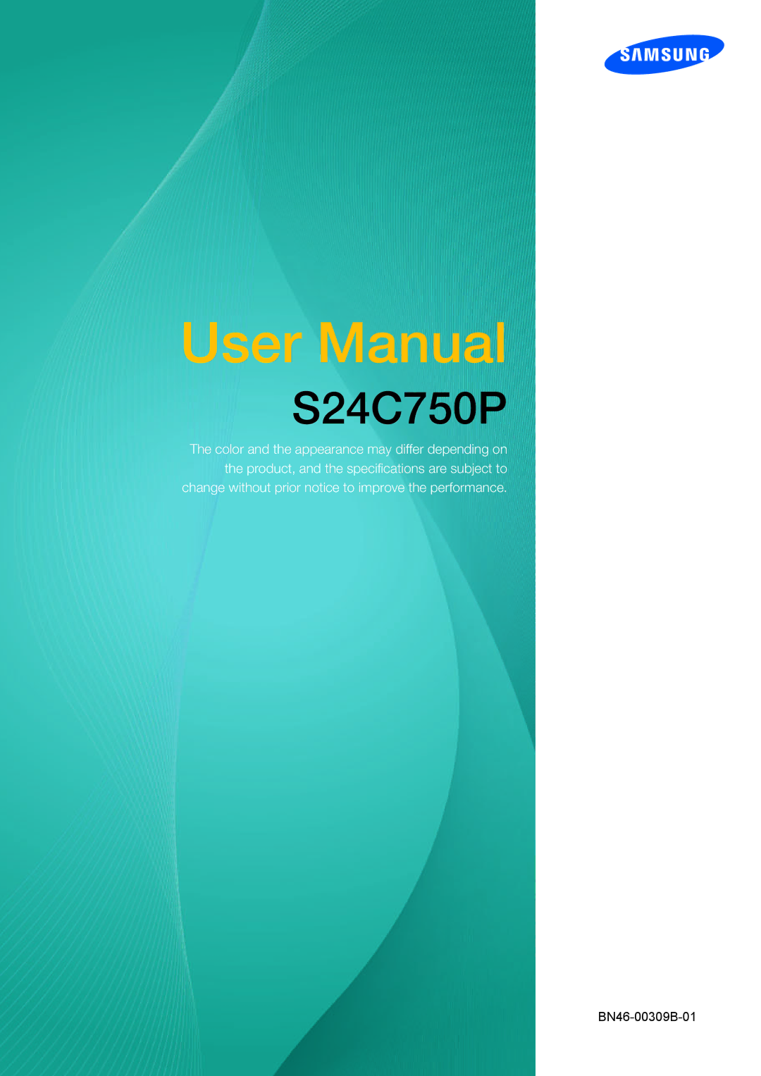 Samsung S24C750P user manual 