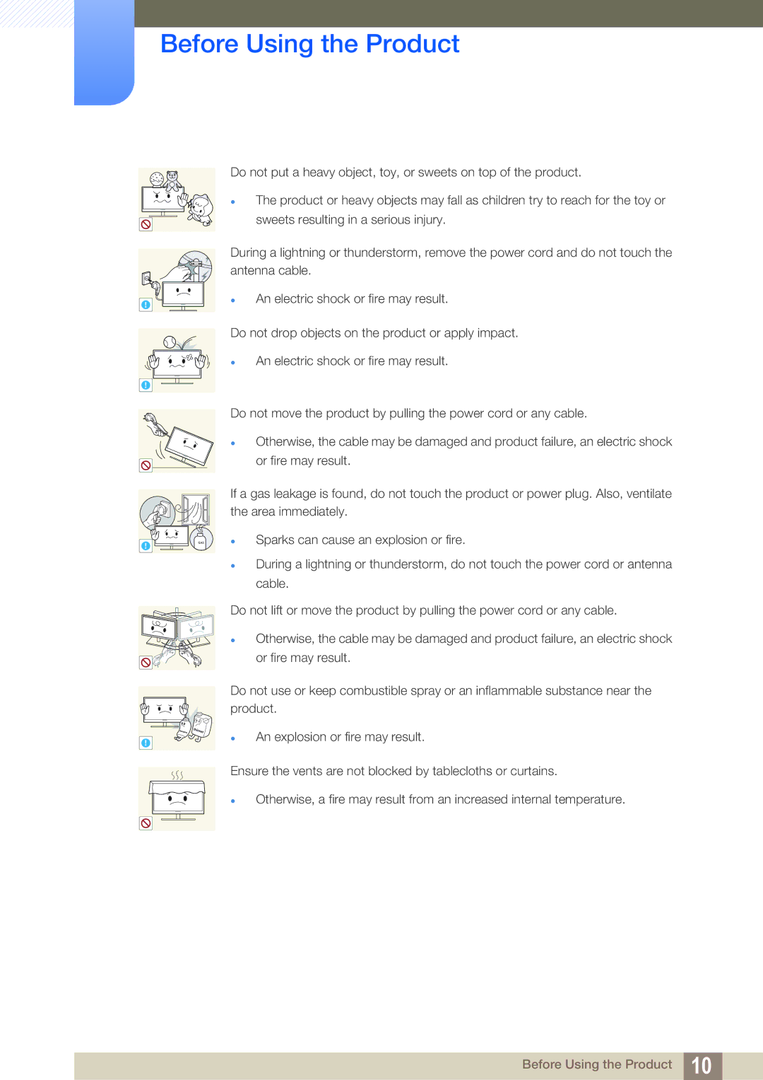 Samsung S27A850T user manual Gas 