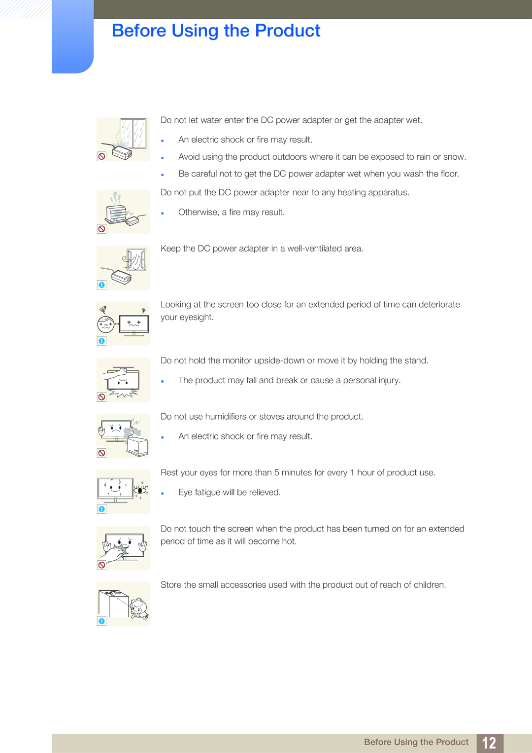 Samsung S27A850T user manual Before Using the Product 