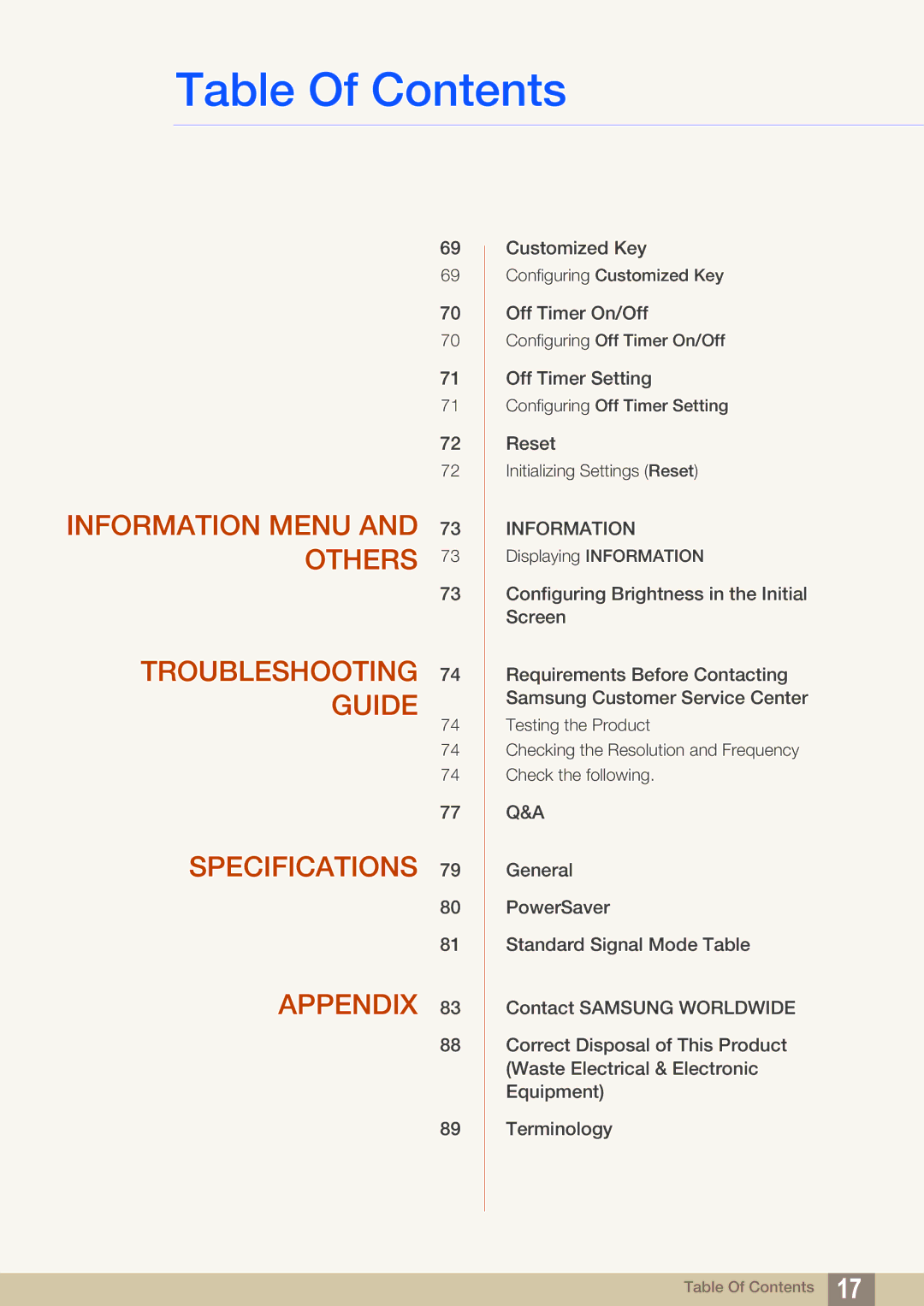 Samsung S27A850T user manual Information 