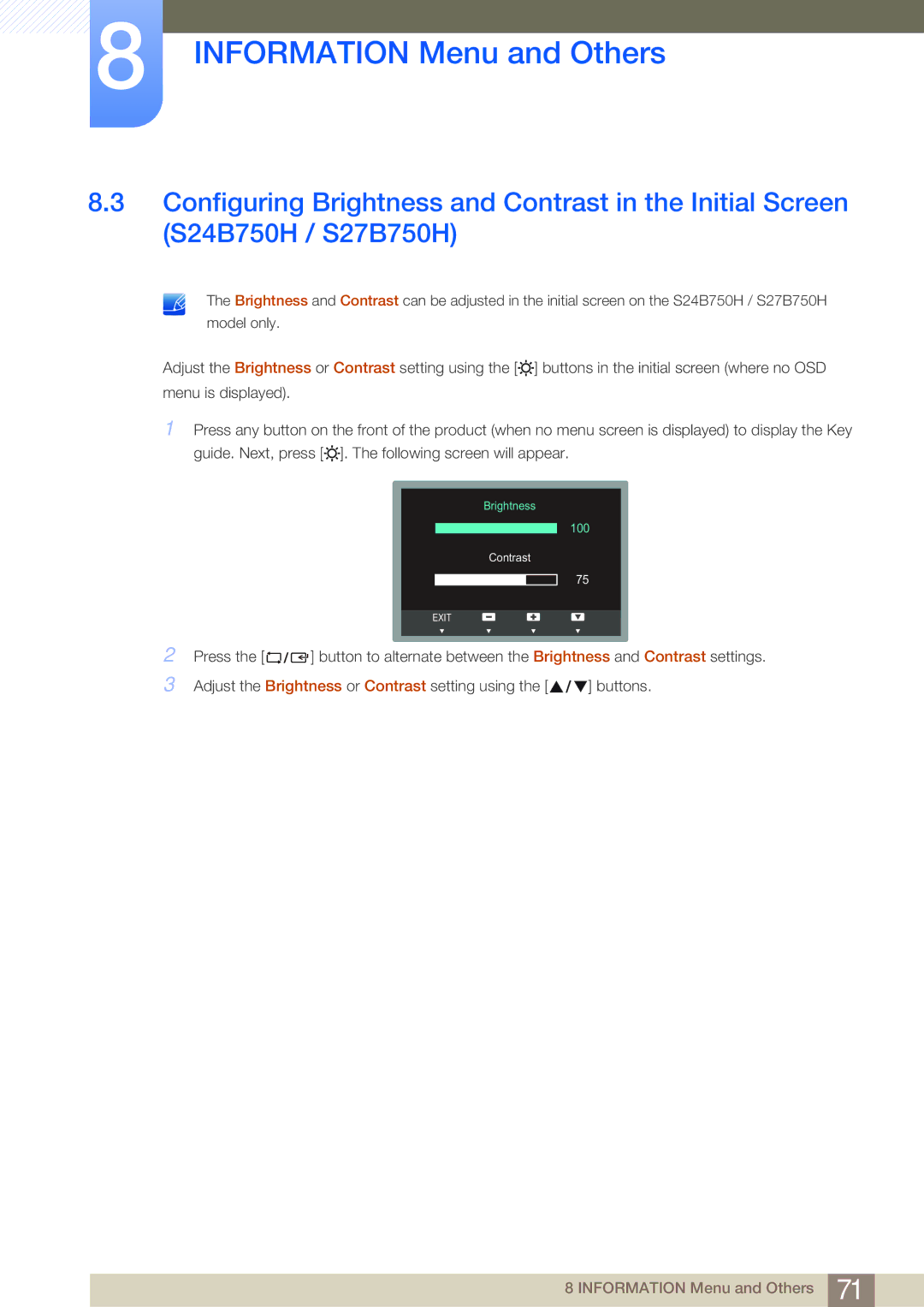 Samsung S27B750V user manual 100 