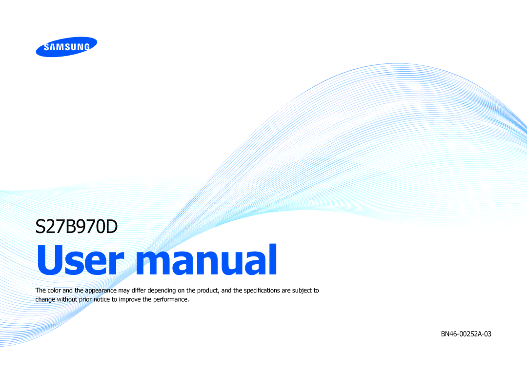 Samsung S27B970D user manual 