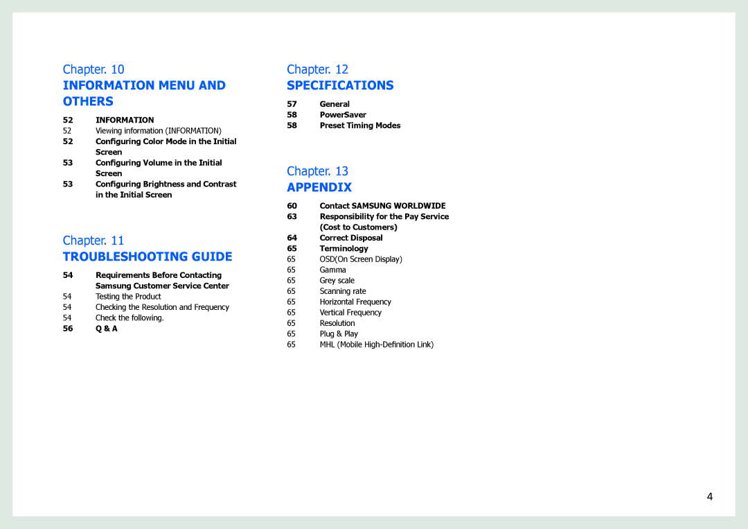 Samsung S27B970D user manual Specifications 