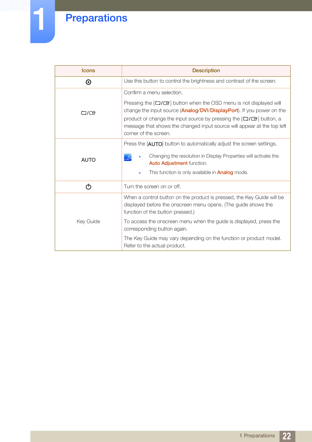 Samsung S23C450D, S27C450D, S24C450DW user manual Auto 