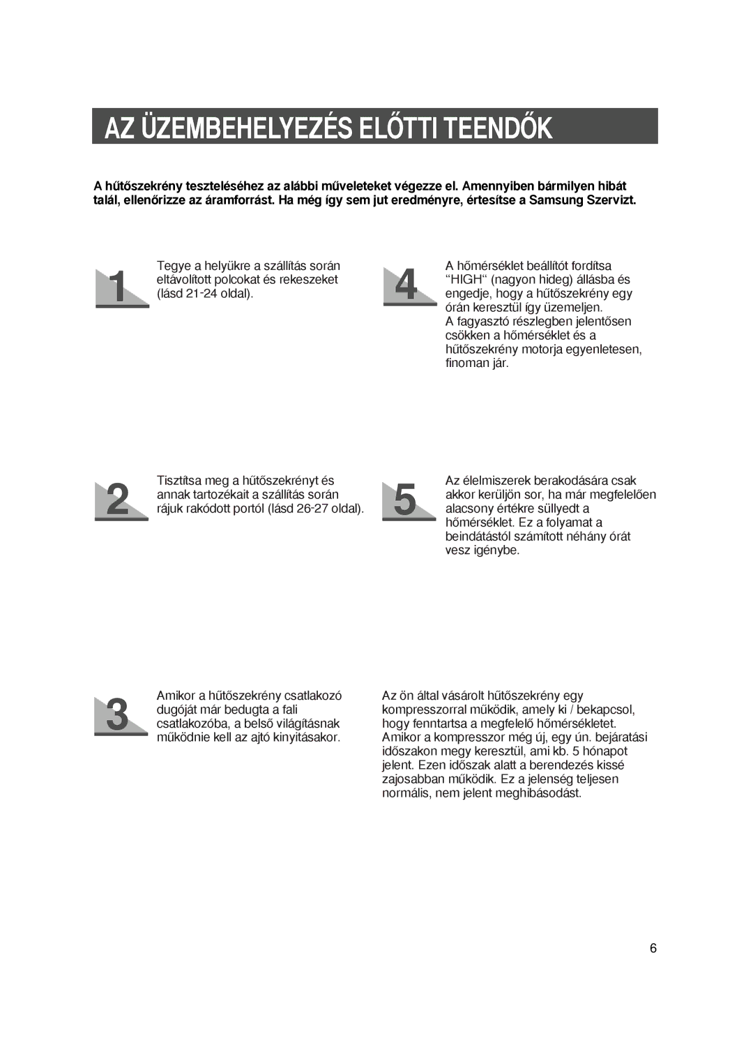 Samsung S24AHESWQN/XEH, S27EHESWQN/SPL manual AZ U?ZEMBEHELYEZES ELOòTTI TEENDOòK 