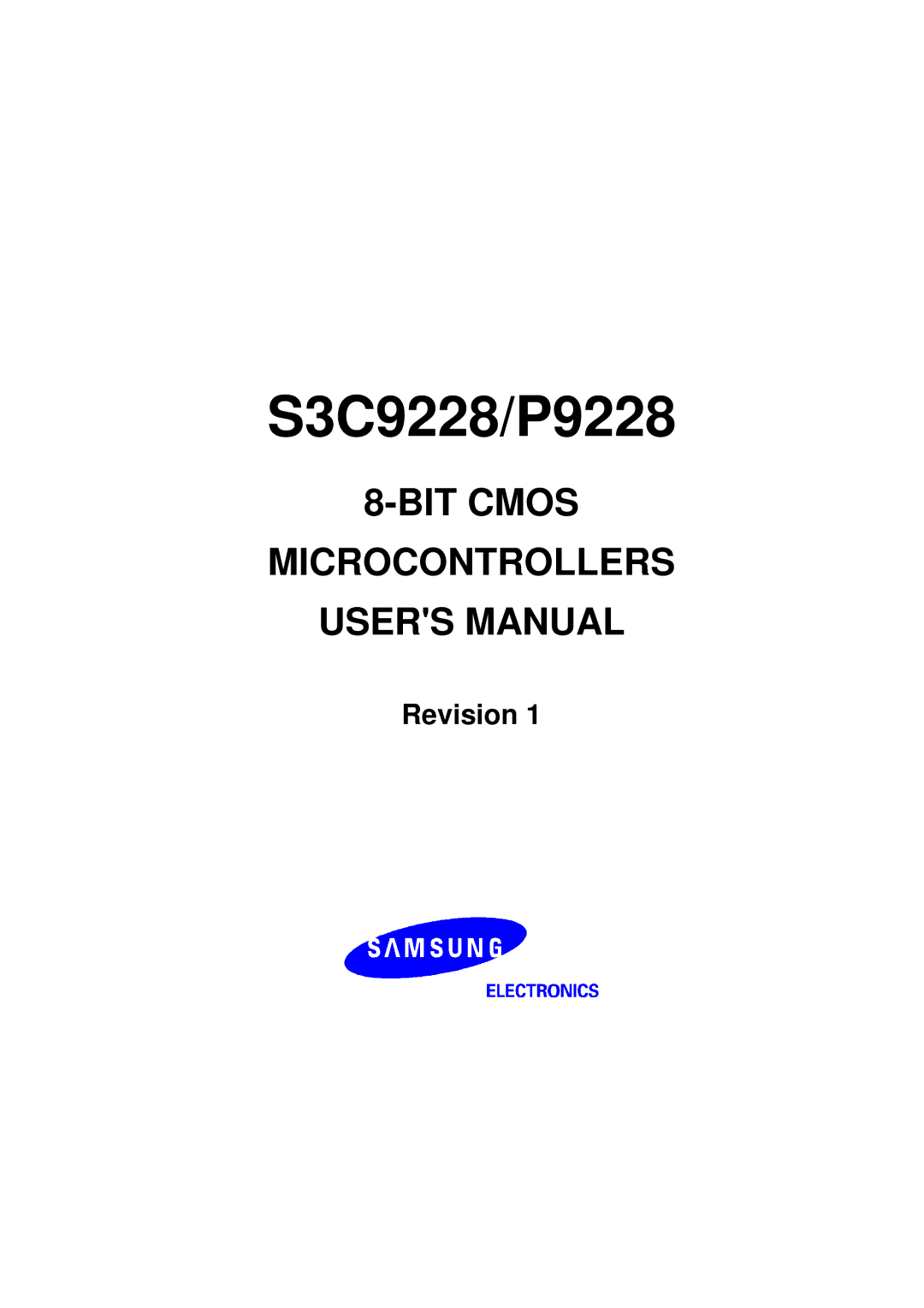 Samsung S3C9228/P9228, 8-Bit CMOS Microcontroller user manual 