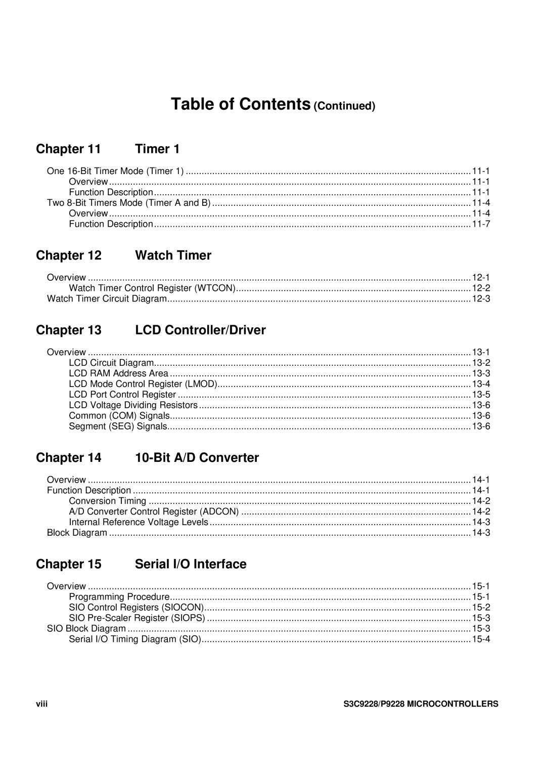 Samsung 8-Bit CMOS Microcontroller, S3C9228/P9228 user manual Chapter Timer 