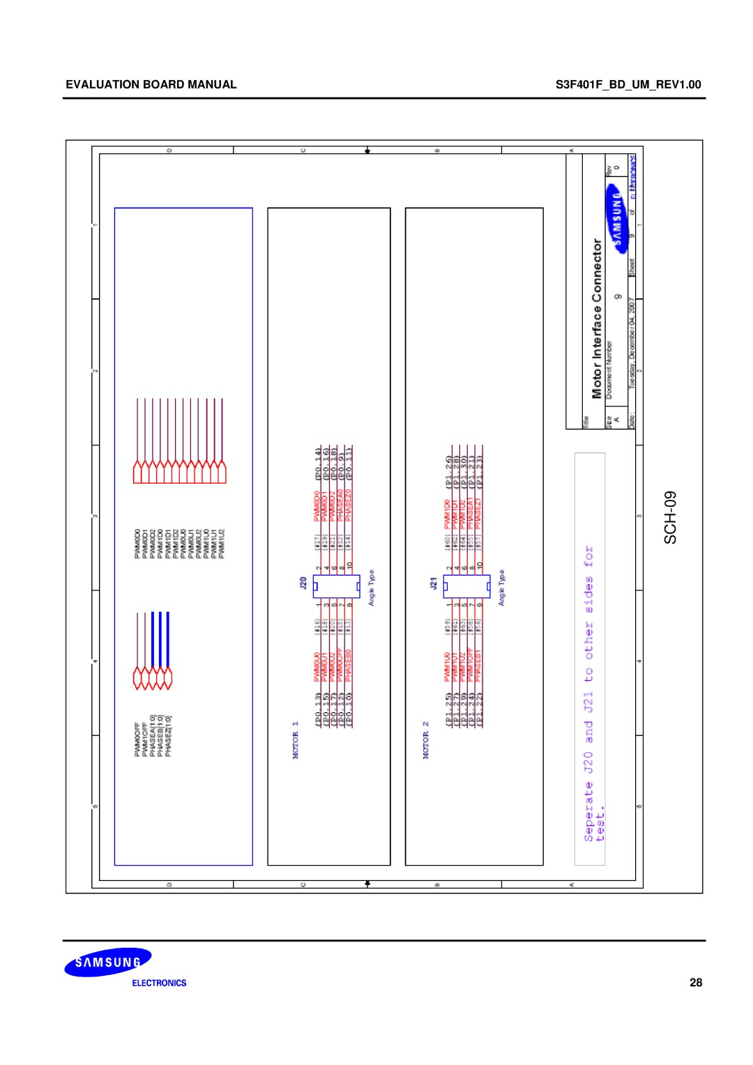 Samsung S3F401F manual SCH-09 