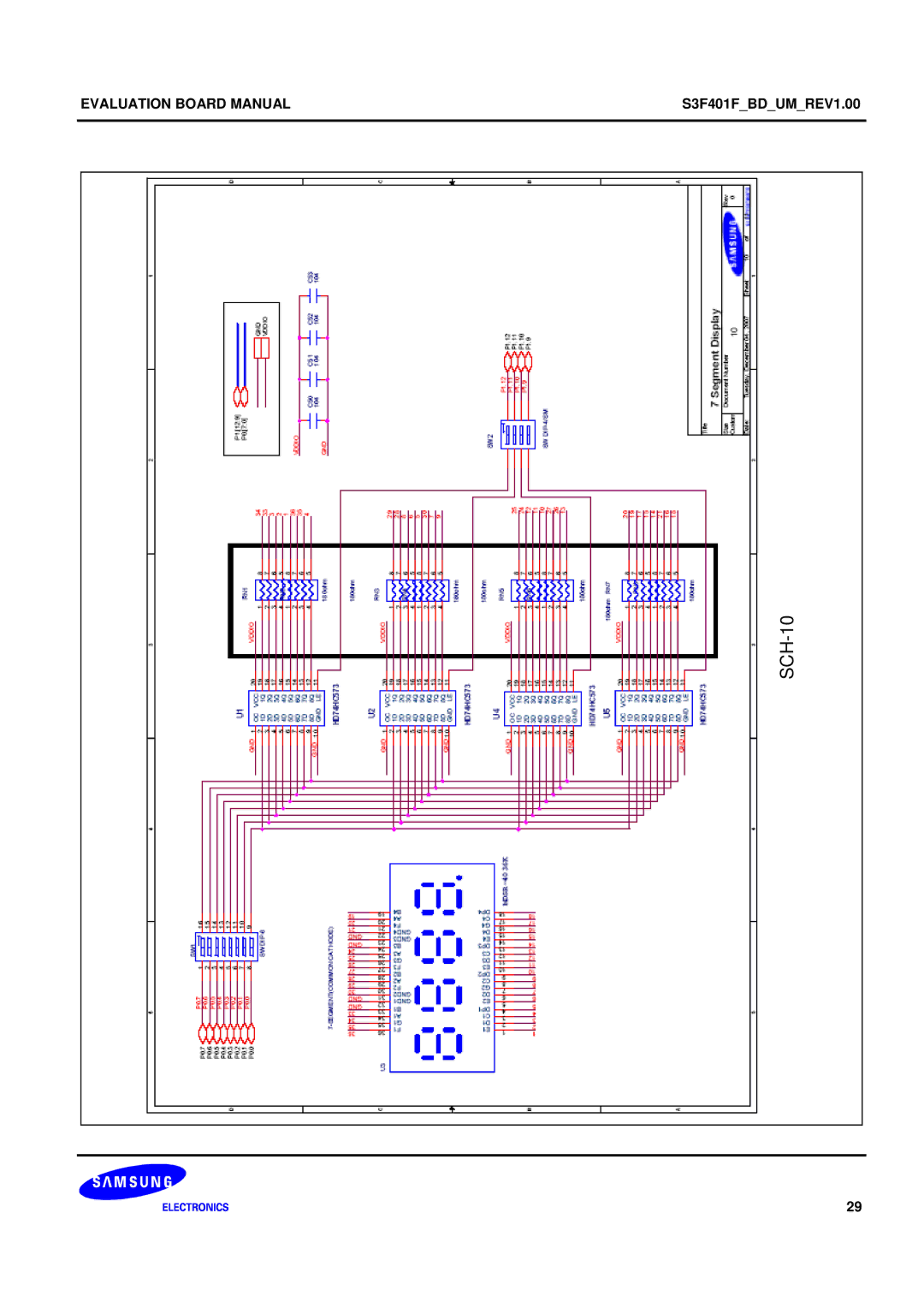 Samsung S3F401F manual SCH-10 