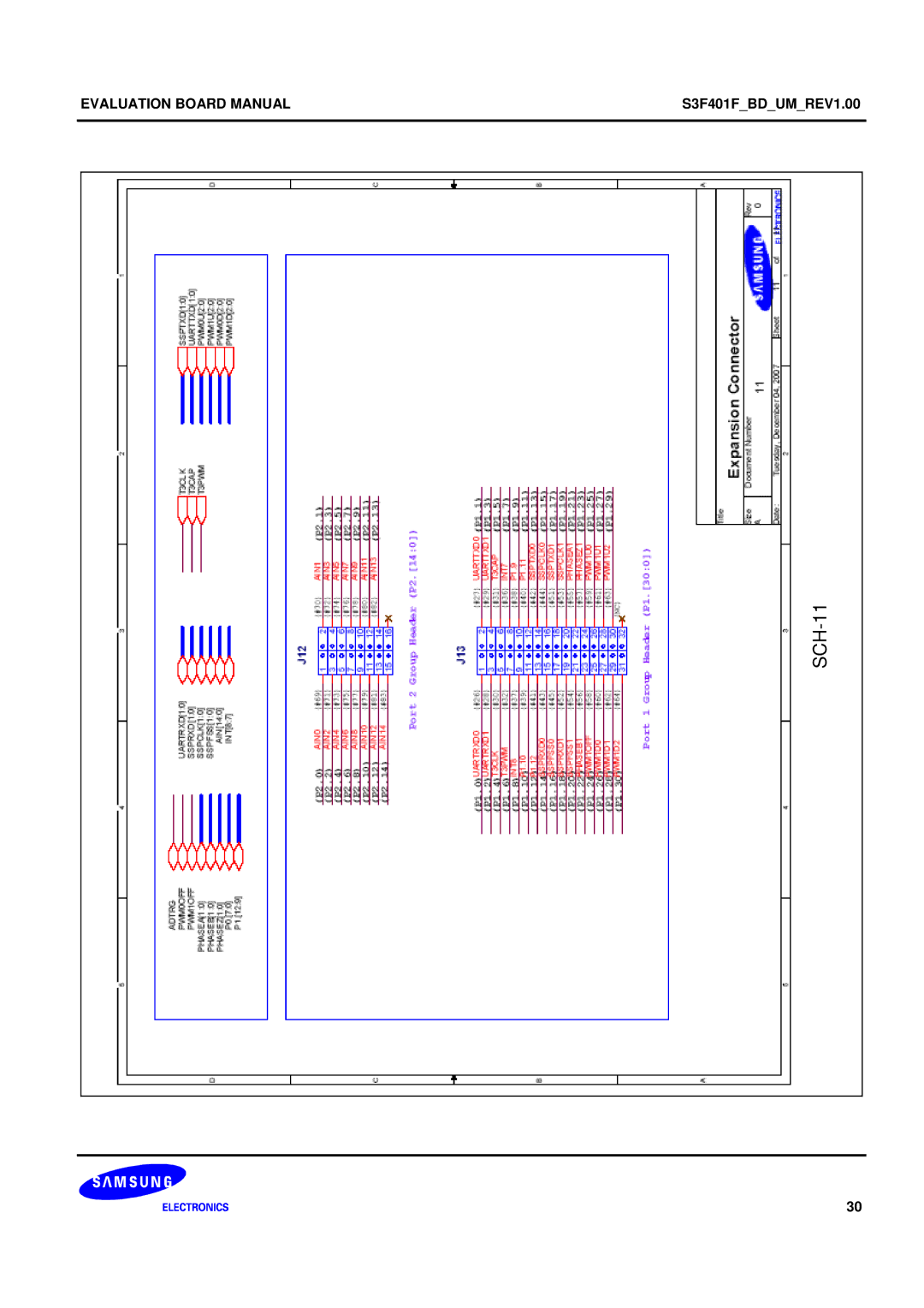 Samsung S3F401F manual SCH-11 