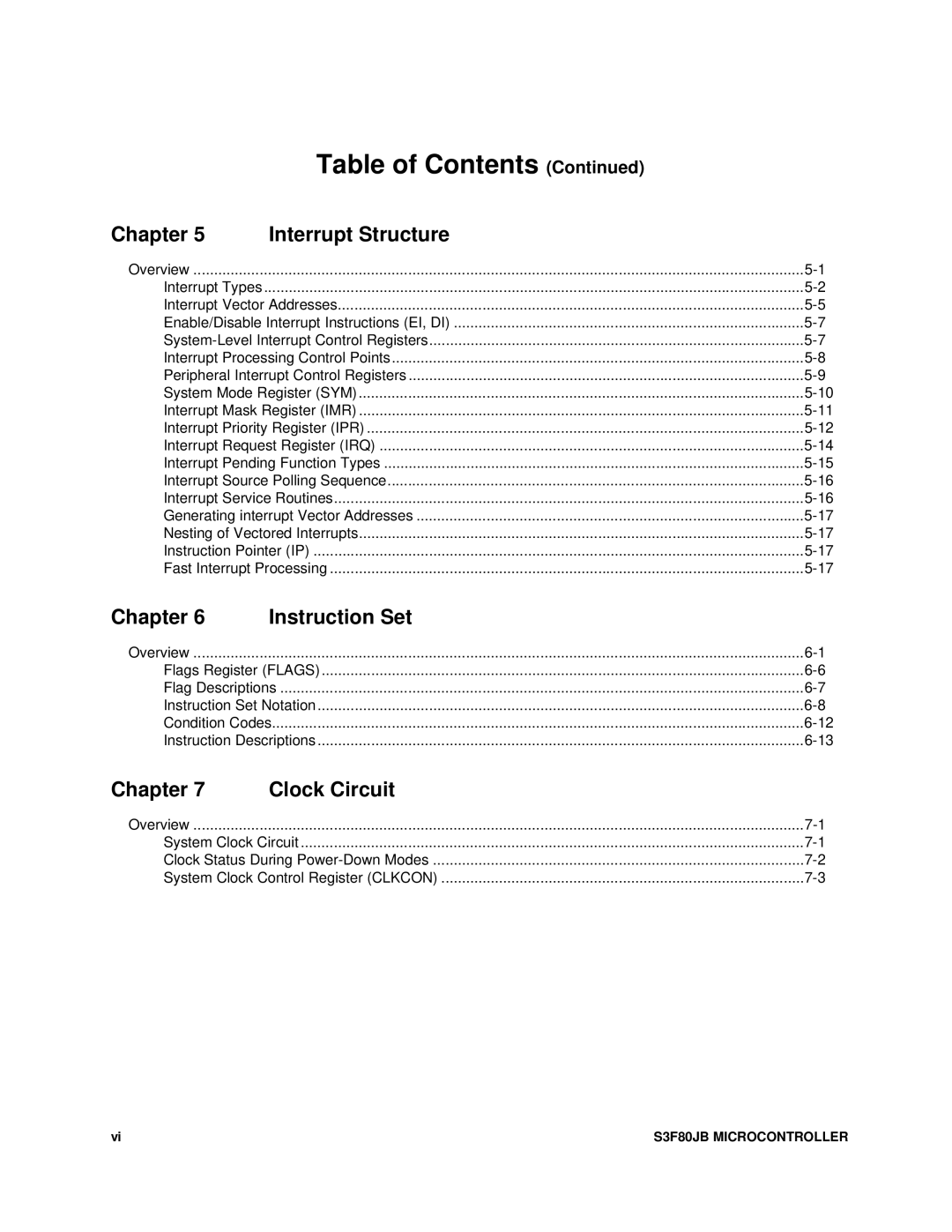 Samsung S3F80JB manual Interrupt Structure 