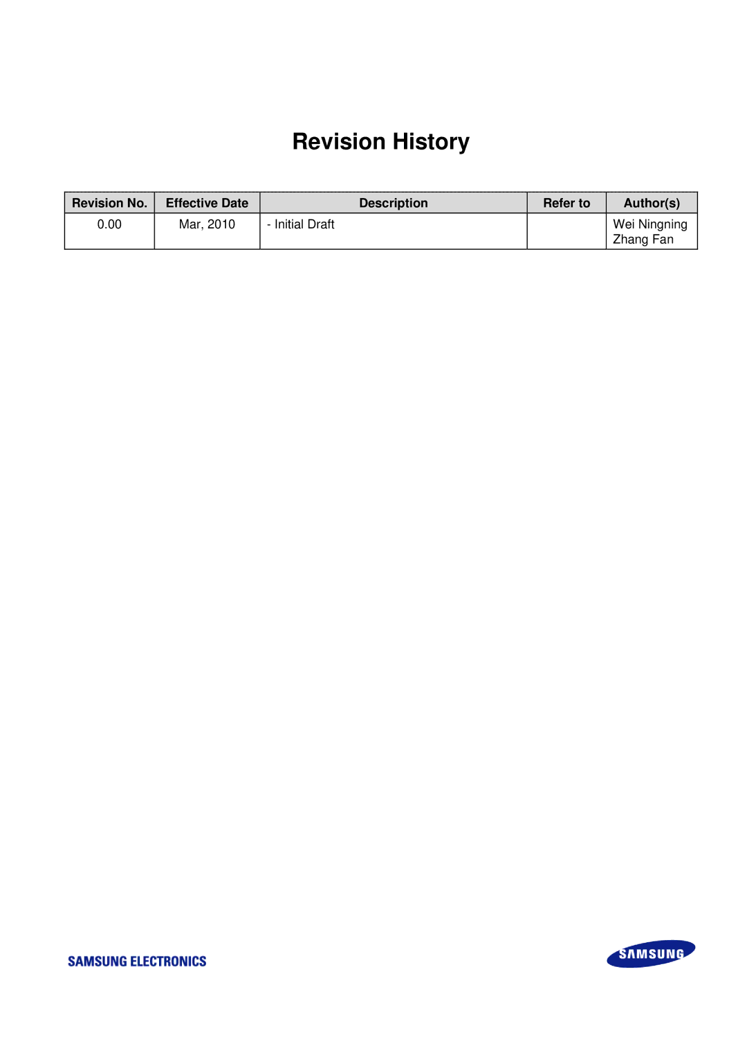 Samsung S3F84B8 manual Revision History 