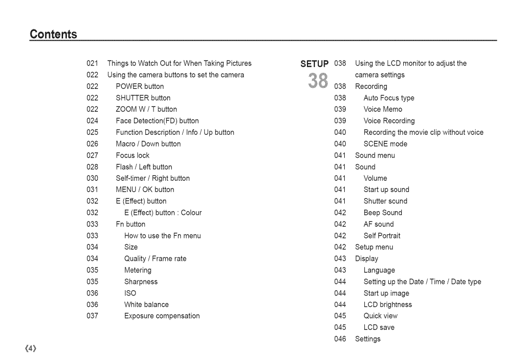 Samsung S760 manual Setup 