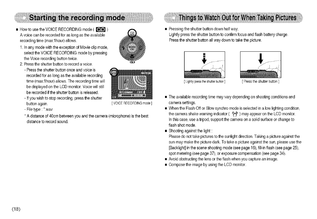 Samsung S850 manual Lghtlypresstheshutterbutton 