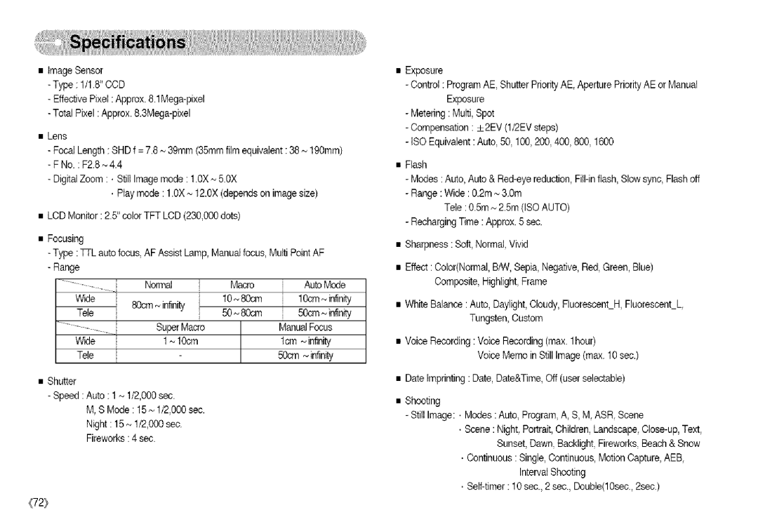 Samsung S850 manual 