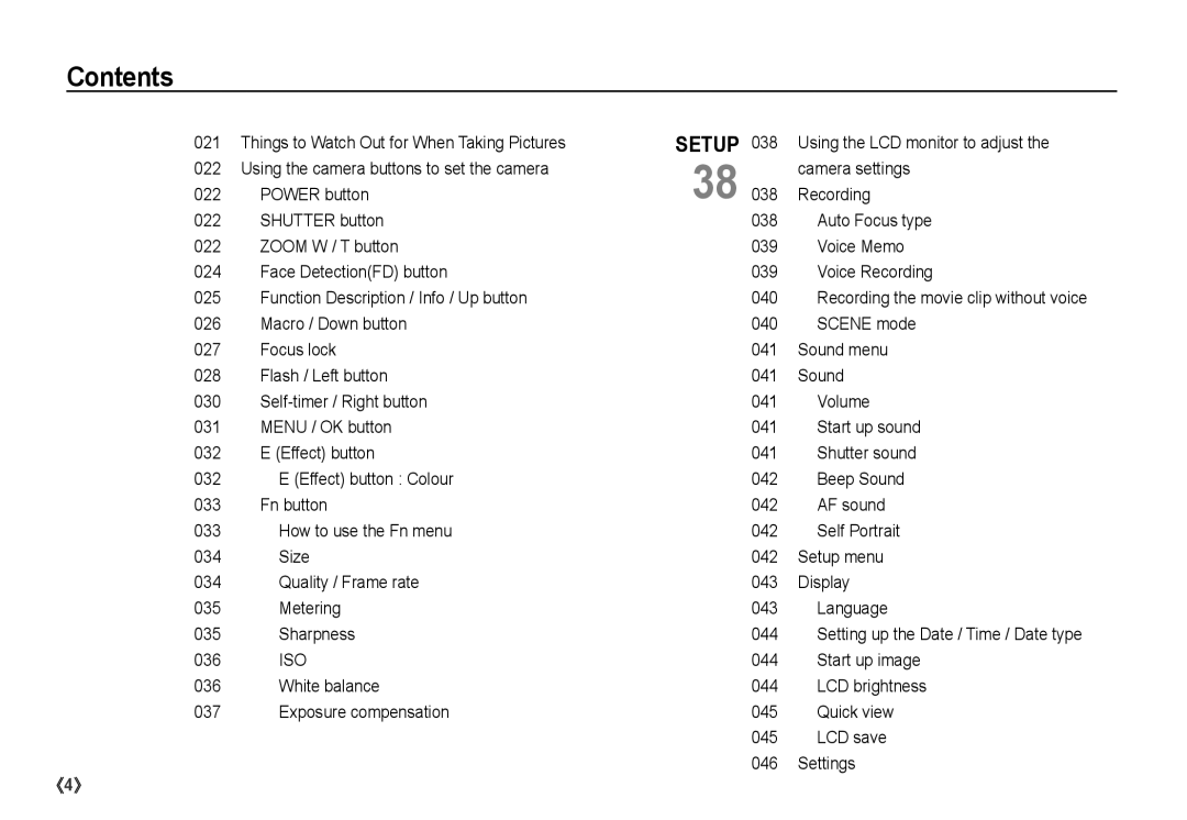 Samsung S860 Things to Watch Out for When Taking Pictures, Using the camera buttons to set the camera Camera settings 