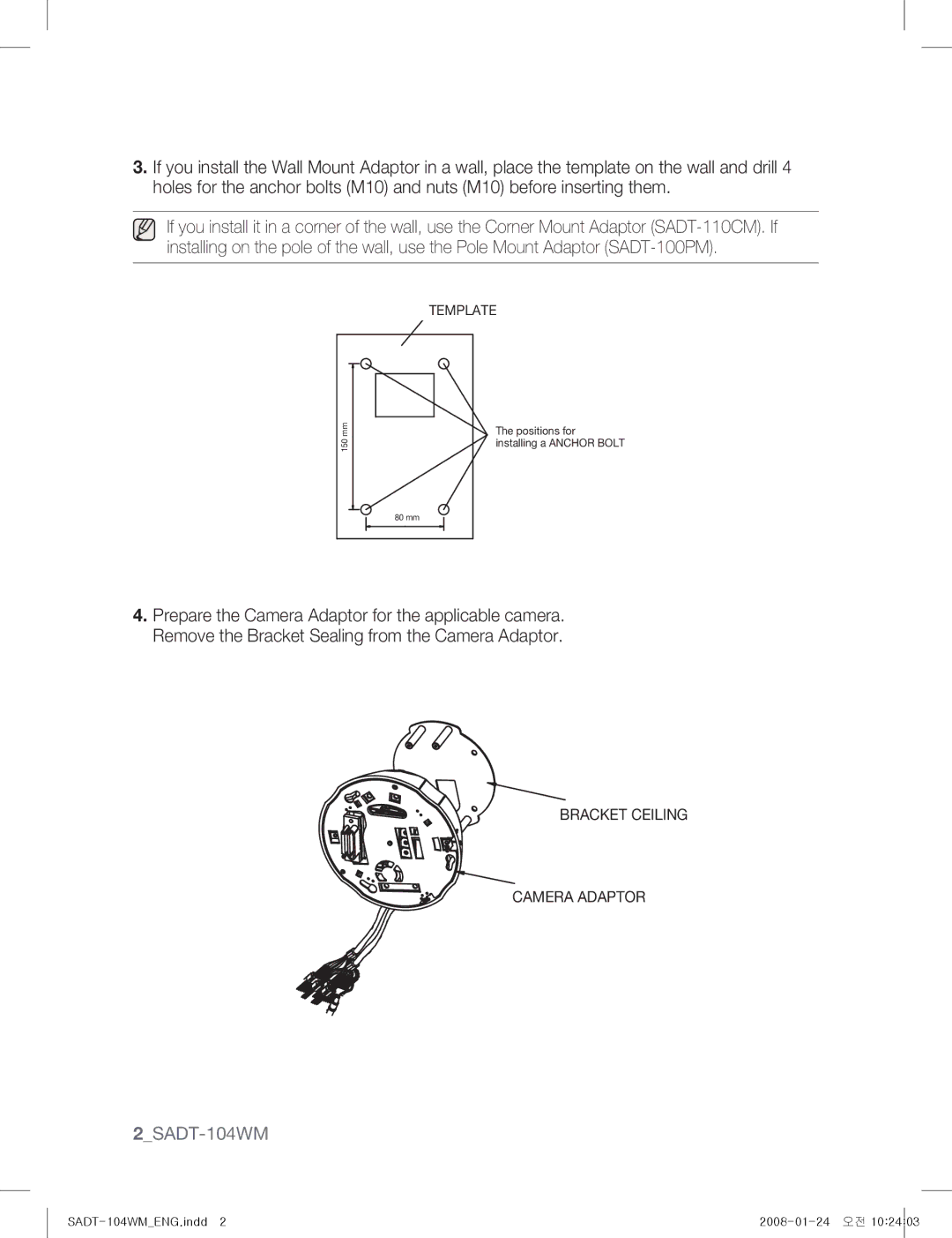 Samsung SADT-104WM manual 