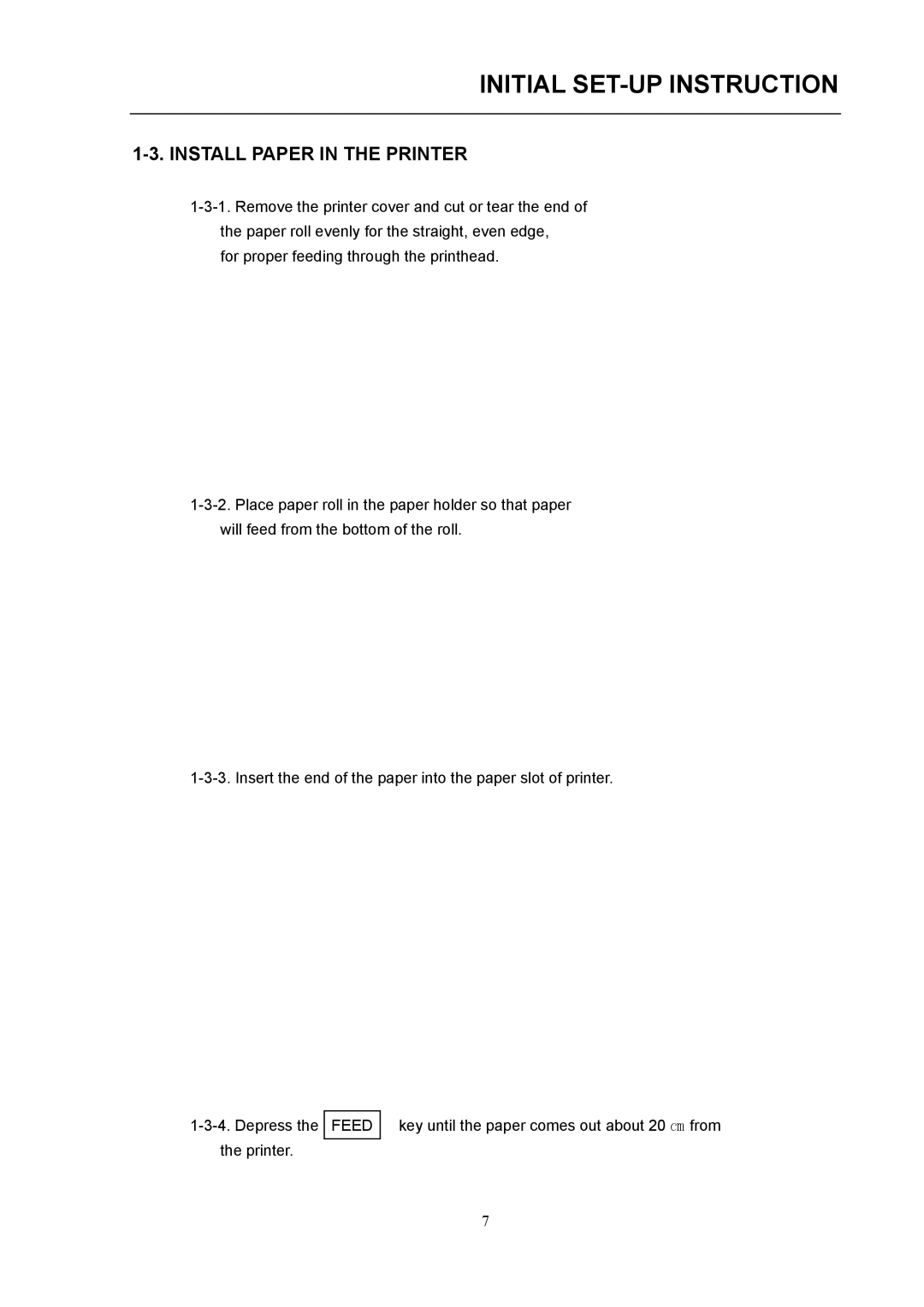 Samsung SAMSUNG ELECTRONIC CASH REGISTER, ER-290 manual Install Paper in the Printer 