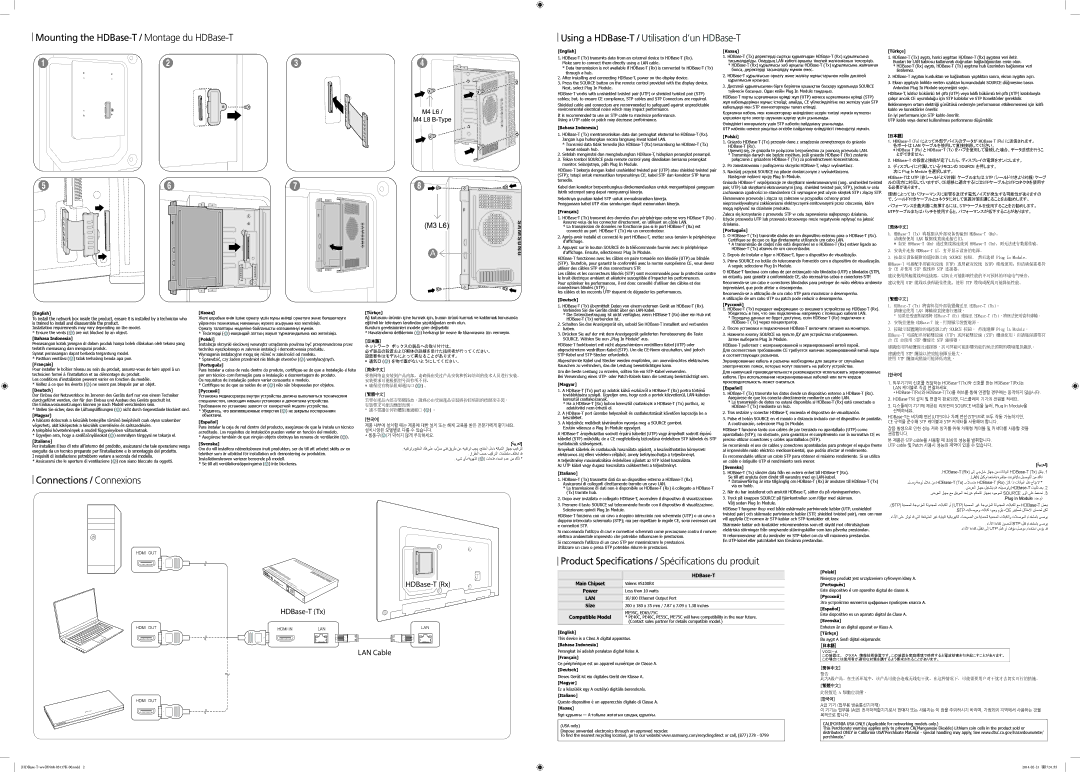 Samsung SBB-HRCA/EN manual Size, Compatible Model, Power 