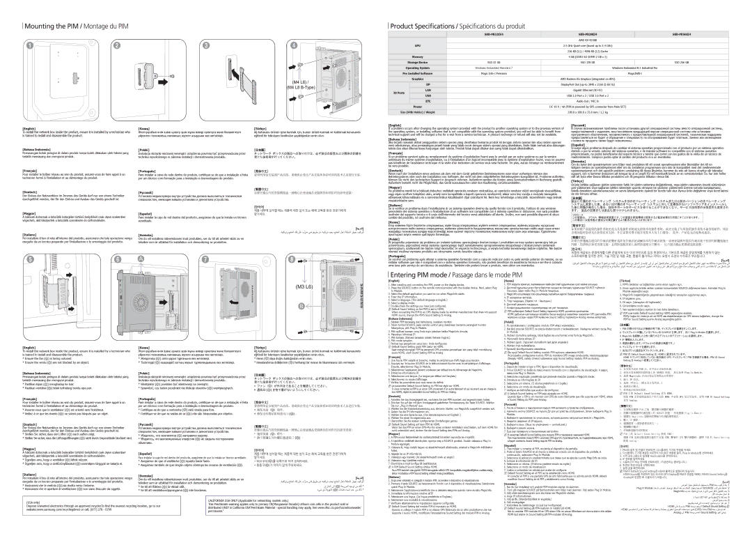 Samsung SBB-PB32EV4/EN, SBB-PB56EI4/EN, SBB-PB28EI4/EN manual IO Ports, English Русский 