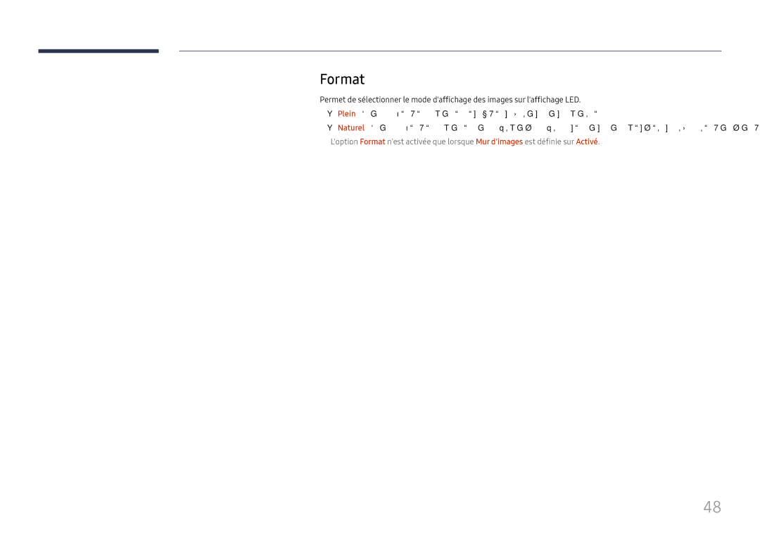 Samsung SBB-SNOWH3U/EN, LH025IFHSAS/EN, LH025IFHTAS/EN, LH015IFHTAS/EN, LH015IFHSAS/EN, LH020IFHSAS/EN manual Format 