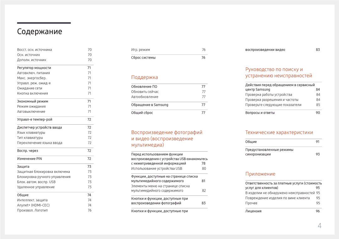 Samsung SBB-SNOWH3U/EN, LH025IFHSAS/EN manual Поддержка 