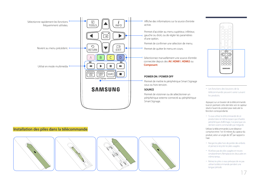 Samsung SBB-SS08EL1/EN manual Revient au menu précédent Utilisé en mode multimédia 