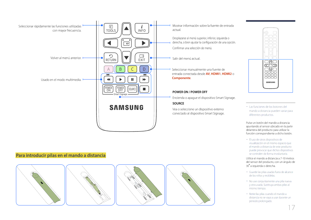 Samsung SBB-SS08EL1/EN manual Volver al menú anterior Usado en el modo multimedia 