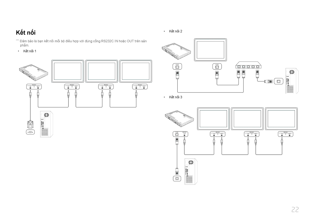 Samsung SBB-SS08EL1/XY manual Kết nối 